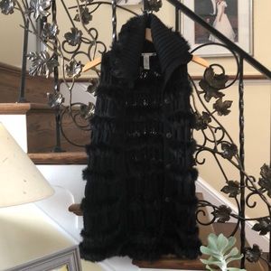 Diane Von Furstenberg Rabbit Fur Vest